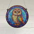 Millie the Little Owl Stained Glass Effect Suncatcher